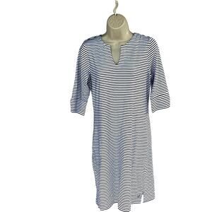 HANG TEN, BLUE AND WHITE STRIPED NAUTICAL DRESS, SIZE S